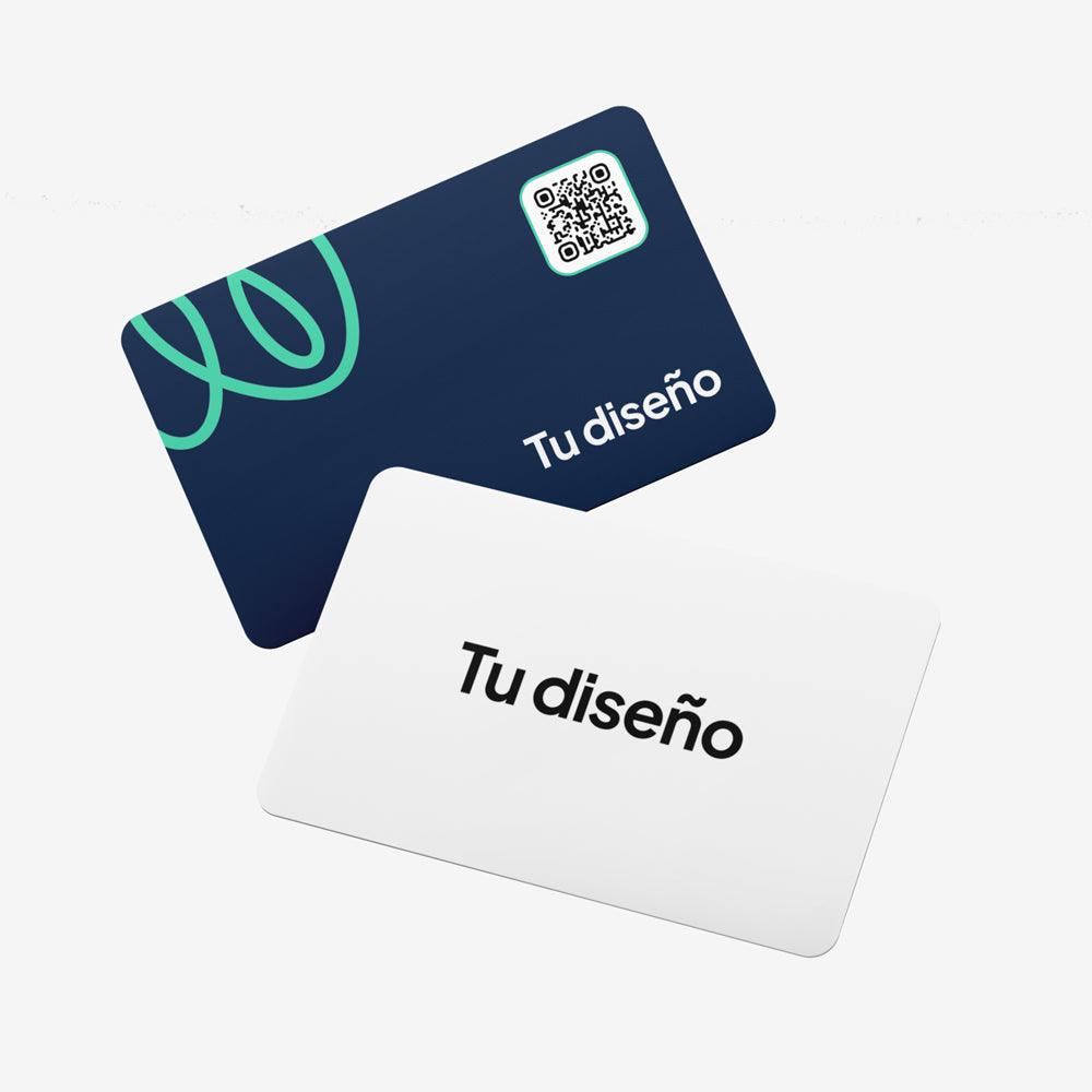 Tarjeta NFC personalizada frente y reverso